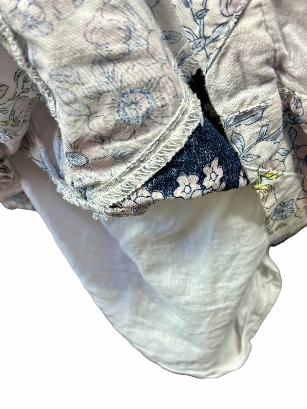 J. Crew Squareneck Cotton Voile Dress Patchwork Floral Women's Size XS - Picture 7 of 10